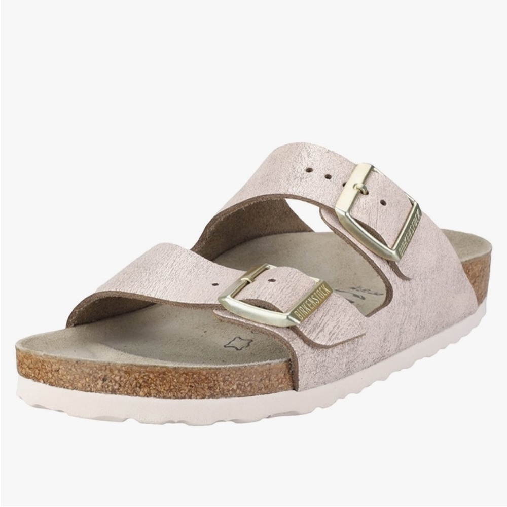Birkenstock Arizona washed rose Gold narrow fit